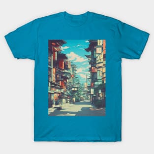 Morning Street Vacation Holiday in Japan Traditional T-Shirt